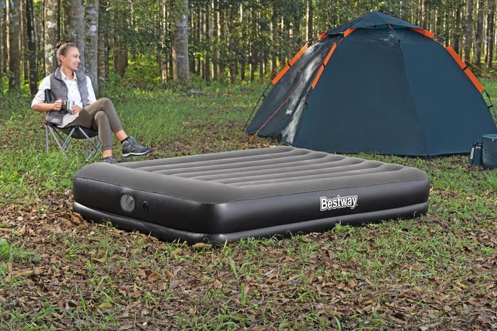 Image du produit Bestway Matelas gonflable 2 places Queen Tritech avec pompe USB intégrée 2,03 m x 1,52 m x 36 cm