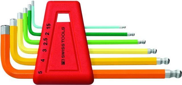 Actual product image PB Swiss Tools Hexagon angle pin spanner set