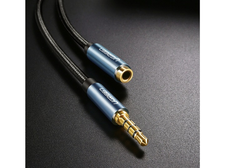 Productafbeelding Ugreen Audio AUX jack hoofdtelefoon verlengkabel 4-pin (1 m, 3,5 mm aansluiting (AUX))