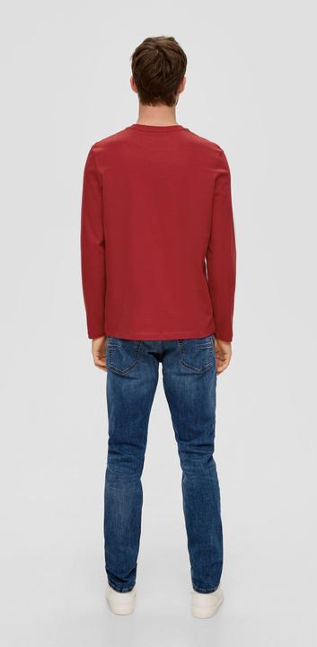 Produktbild s.Oliver T-Shirt Longsleeve mit gummiertem Label-Print (S)