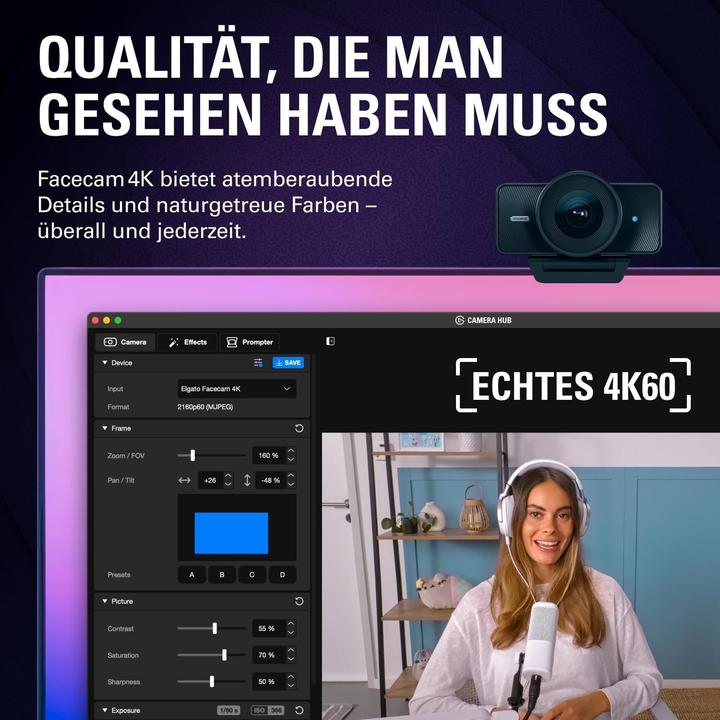 Image du produit Elgato Facecam 4K