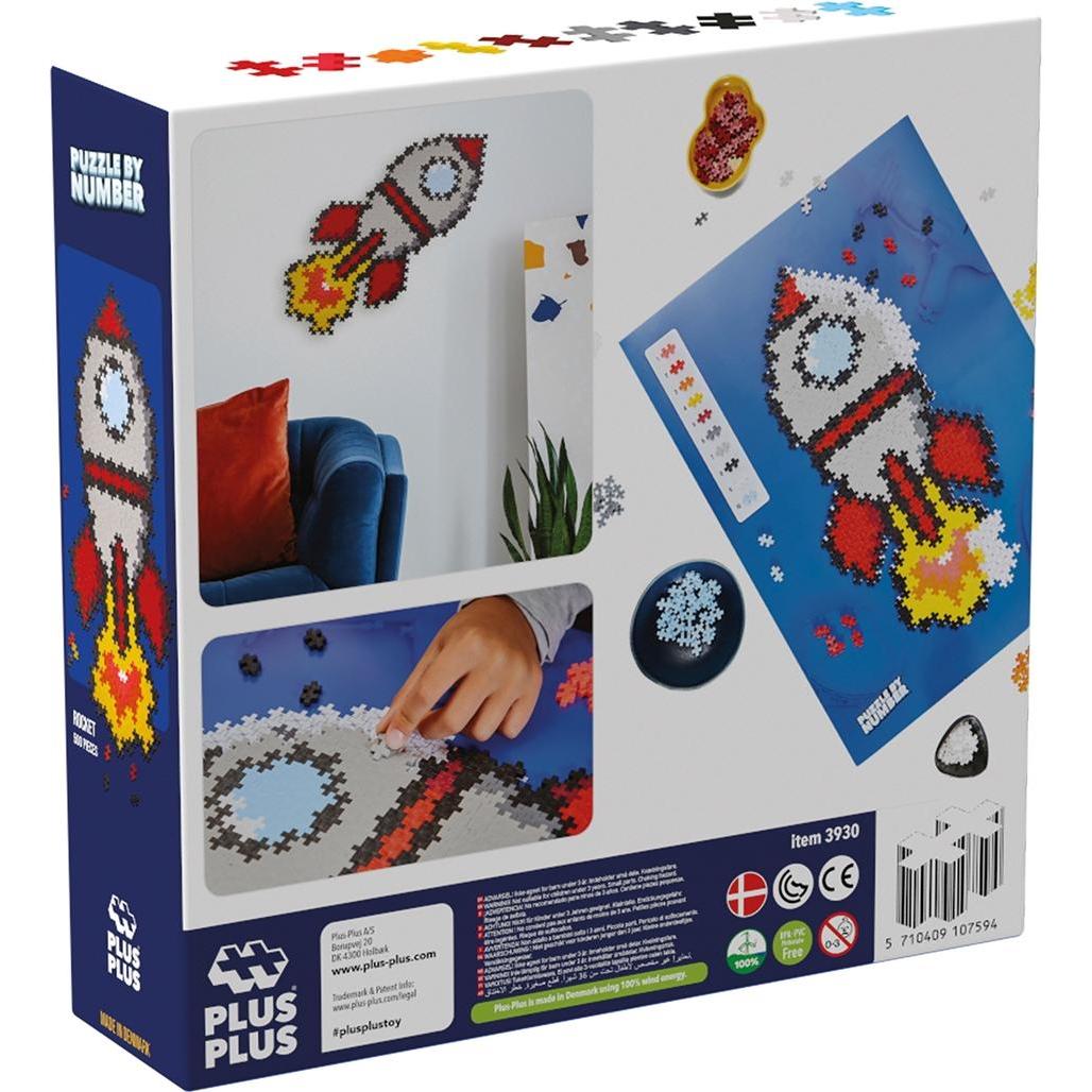 Thumbnail - Plus-Plus 500 Kreativ Bausteine Puzzle Rakete (500 Teile)