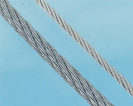Produktbild RS PRO Drahtseil galvanisiert 4mm (75 m)