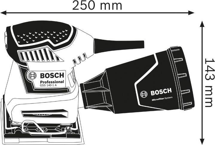 Produktbild Bosch Professional Schwingschleifer GSS 140-1 A (Schwingschleifer, 180 W)