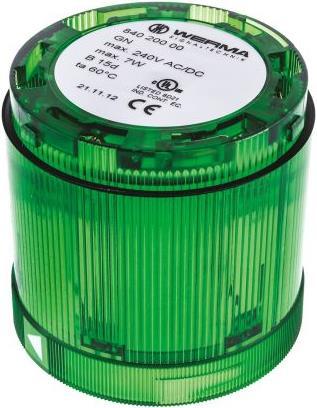 Actual product image Werma Permanent filament beacon,green,70mm