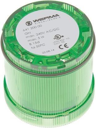 Actual product image Werma Permanent filament beacon,green,70mm