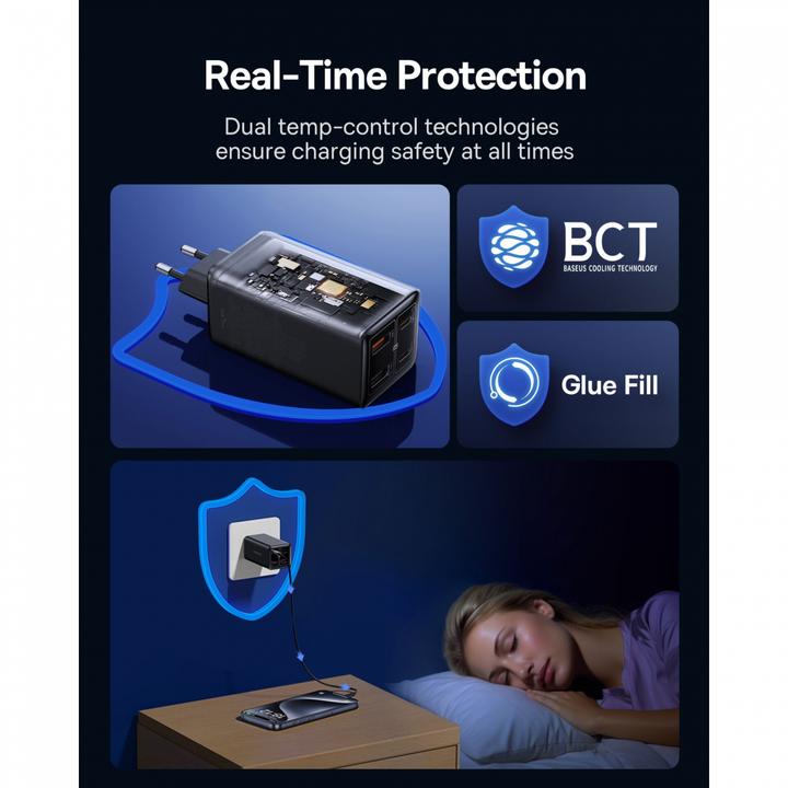 Produktbild Baseus GaN6 Pro Fast Wall Charger (100 W, 4 Ports)