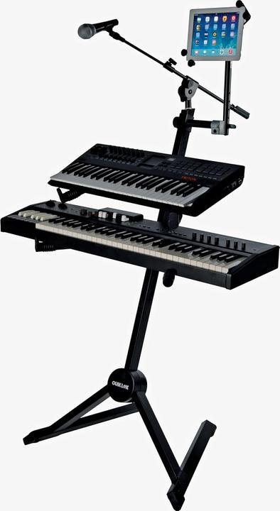 Actual product image Quik Lok Keyboard Stand with V-Shaped Base and Carrying Bag (Keyboard)