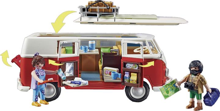 Image du produit Playmobil Volkswagen T1 Camping Bus (70176, Voiture populaire Playmobil)