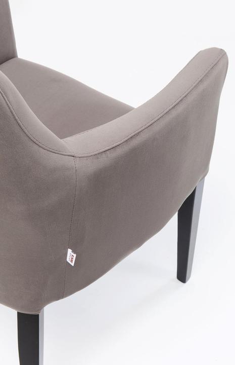 Produktbild Kare Design Armlehnstuhl Black Mode Velvet Grau