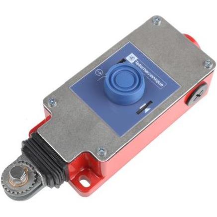 TE Sensors Seilzug-Notschalter 1S/2Ö 240Vac/250Vdc, Taster + Schalter, Rot