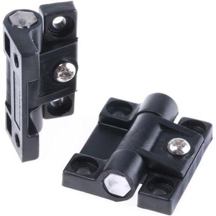 Thumbnail - Rs Pro, Türbeschlag + Scharnier, Black adj friction hinge,43x36.5x6mm