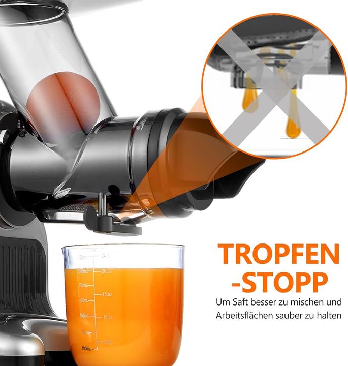 Actual product image Amzchef ZM1517 Entsafter