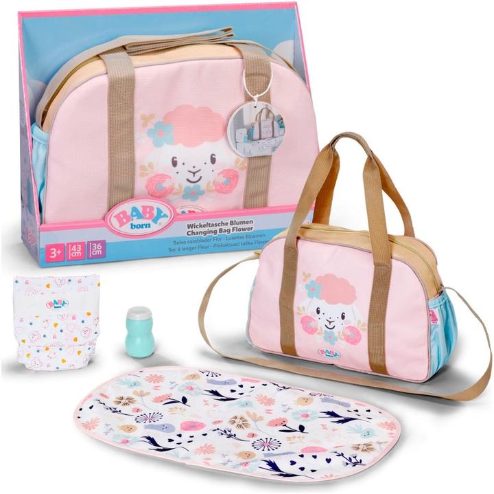 Produktbild Zapf Creation BABY born Wickeltasche Blumen