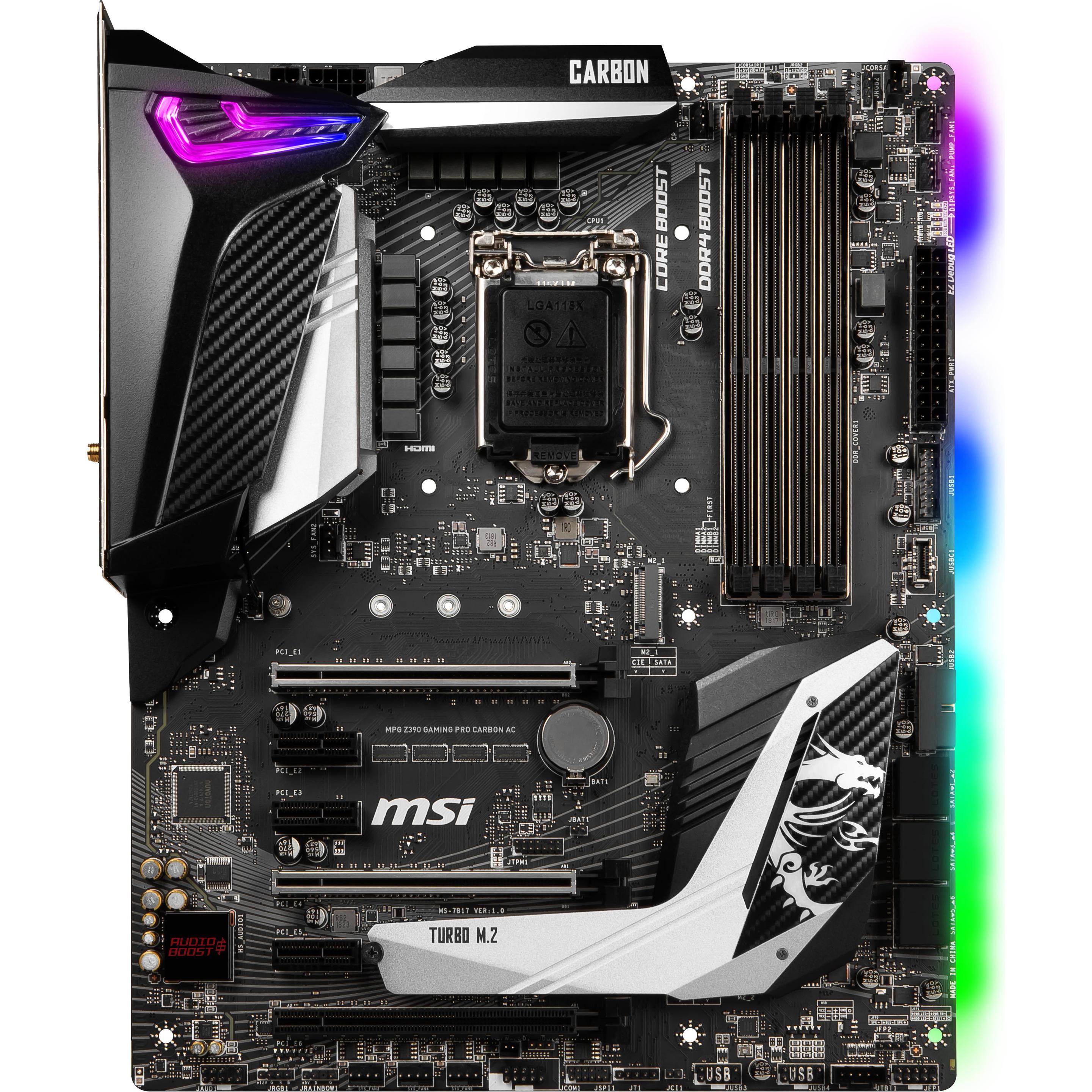 Msi Z490 Msi Mpg Z390 Gaming Plus Fan Headers Motherboard Msi Z390