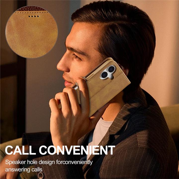 Immagine prodotto Ueli Express Leder Buch Etui Tasche mit Kartenfach (Apple iPhone 17)