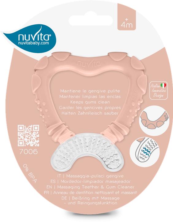 Actual product image Nuvita anneau de dentition 4M+ - pink (4 Months)