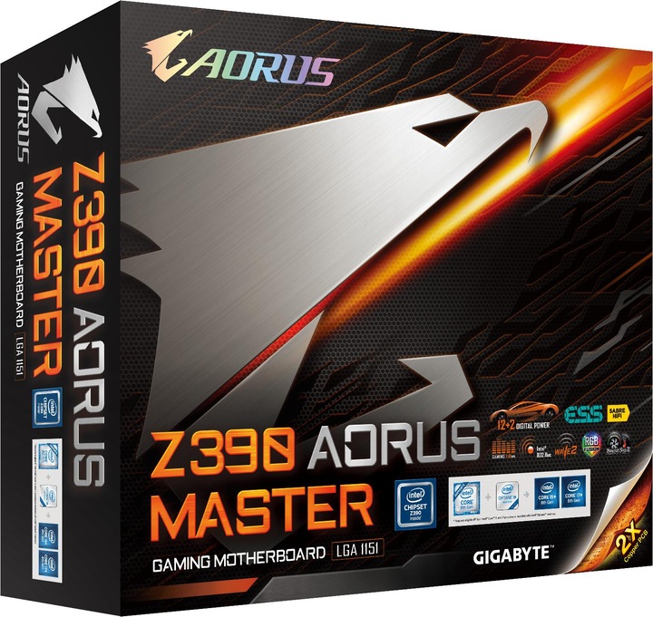 Immagine prodotto Gigabyte Z390 Aorus Master (LGA 1151, Intel Z390, ATX)