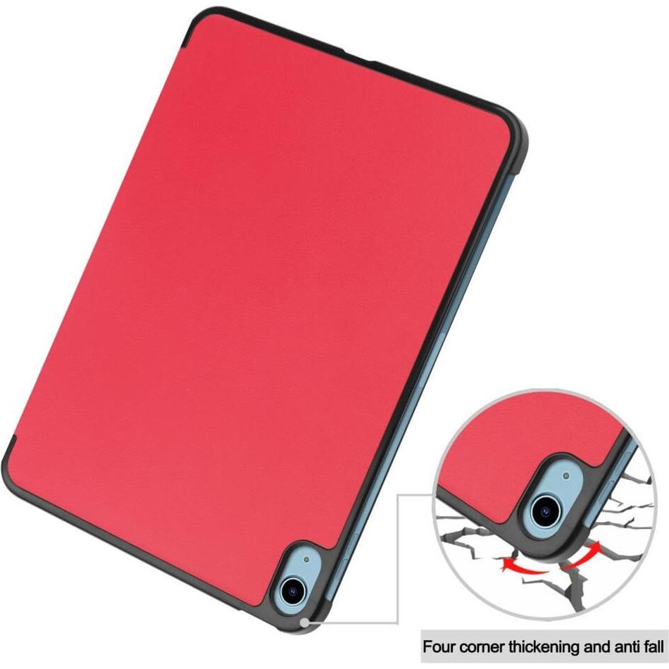 Thumbnail - Cover-Discount Tri-fold Smart Case (iPad 2022 (10. Gen)), Tablet Hülle, Rot