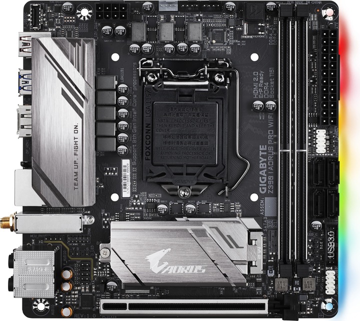 Produktbild Gigabyte Z390 I Aorus Pro WiFi (LGA 1151, Intel Z390, Mini-ITX)