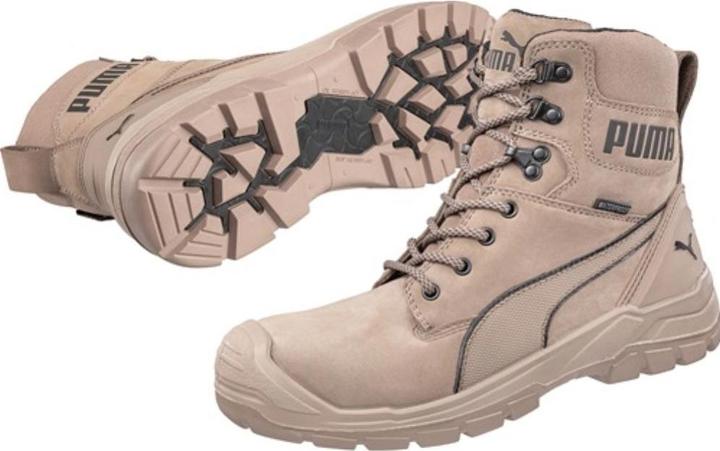 Produktbild Puma Sicherheitsstiefel CONQUEST STONE HIGH Grösse 40 stone S3 CI HI HRO SRC DIN EN ISO 20345 Nubukleder (S3, 40)