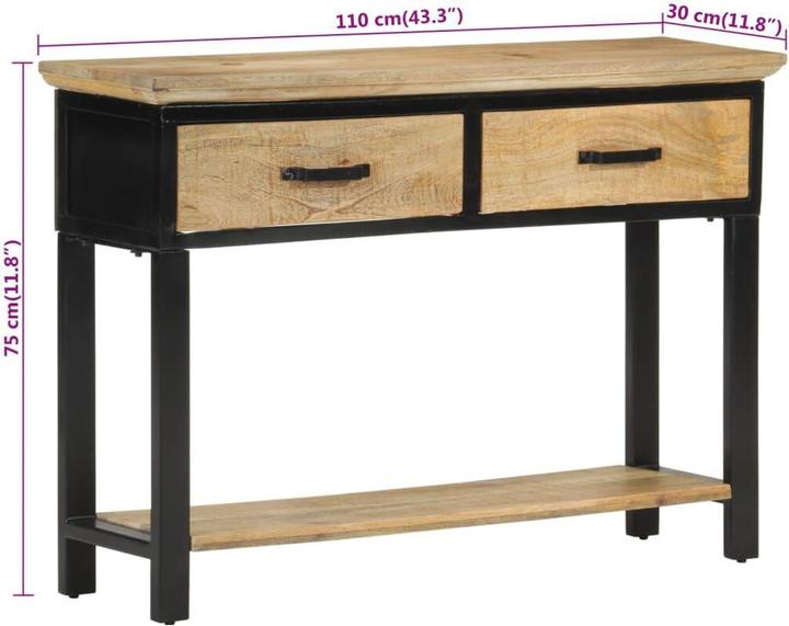 Image du produit vidaXL Konsolentisch (110 x 30 x 75 cm)