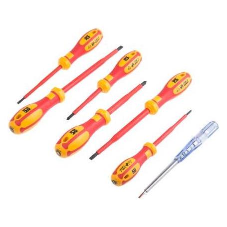 RS PRO 7PC VDE Set Pozi & Slotted (8755821)