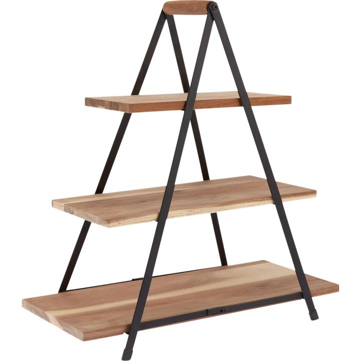 Actual product image Ladelle Acacia Wood Serving Tower Serve & Share