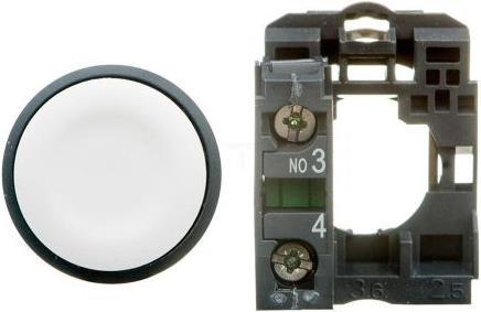 Produktbild Schneider Electric Pushbutton 22mm white Flush Round 1NO