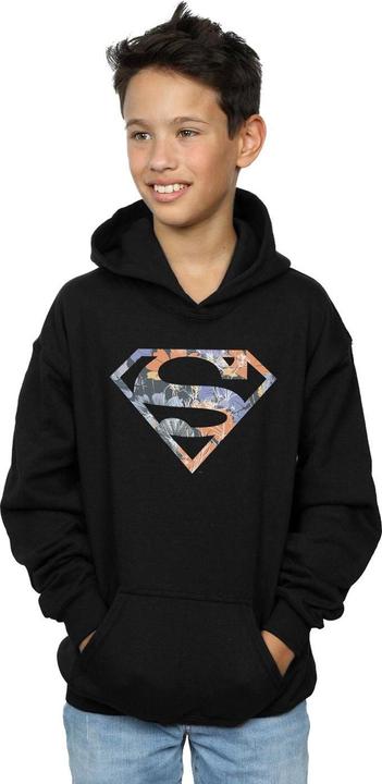 Image du produit - Sweat à capuche SUPERMAN FLORAL LOGO - Garçon (152, 158)