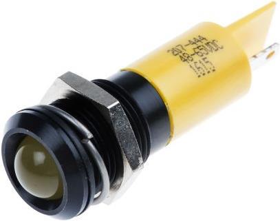 Produktbild RS PRO LED erhaben 14mm sw 48-65Vdc gelb