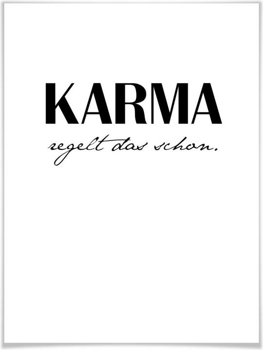 Image du produit Trenddeko Le karma s'occupera de ça. (50 x 60 cm)