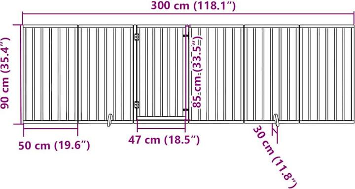 Produktbild vidaXL Hundegitter