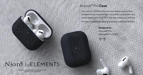 Actual product image Njord Hard Cover Vindur Case for Airpods Pro (Headphone bag)