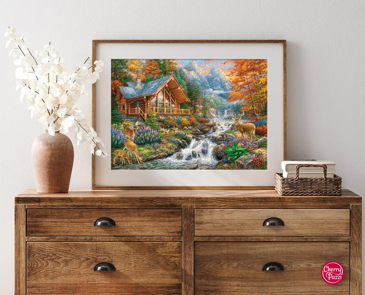 Productafbeelding Cherry Pazzi Puzzel Stil hoog in de bergen 1000 stukjes (1000 onderdelen)