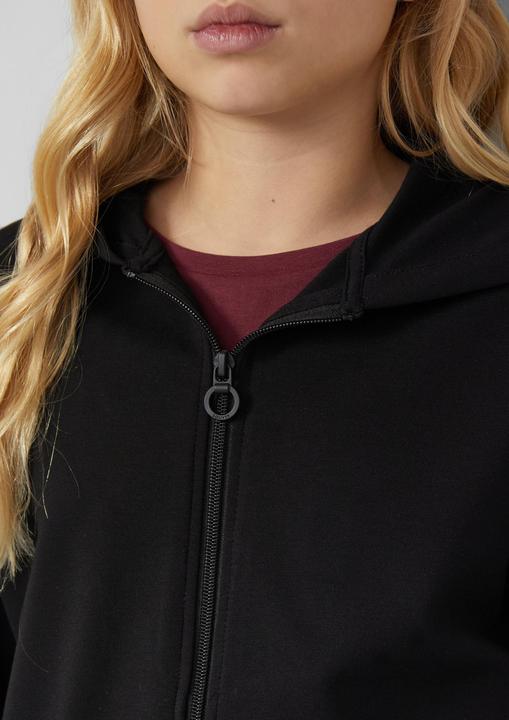 Produktbild s.Oliver Sweatshirt Jacke Interlock-Kapuzenjacke im Boxy Fit (146, 152)