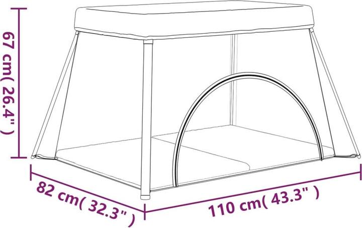 Produktbild vidaXL Kimble (110 cm, 82 cm)