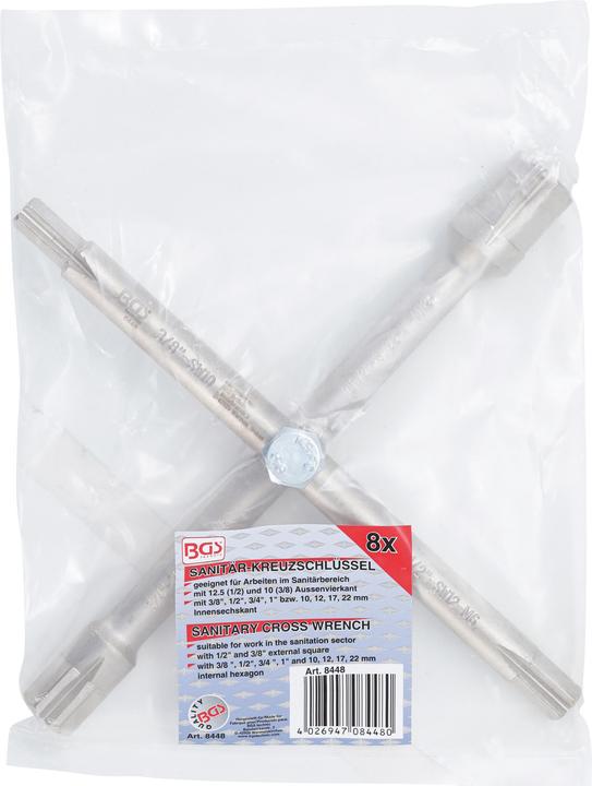 Actual product image BGS Sanitary Cross Wrench
