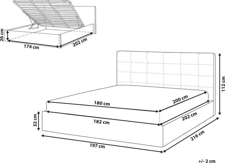 Actual product image Beliani Lorient (180 x 200 cm)