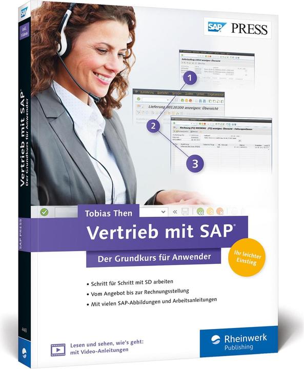 Produktbild Vertrieb mit SAP. Der Grundkurs für Anwender (Deutsch, Tobias Then, 2017)