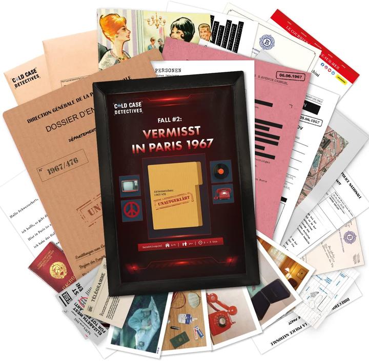 Image du produit X-scape Cold Case Detectives - Disparus à Paris en 1967 - Jeu d'enquête policière (Allemand)