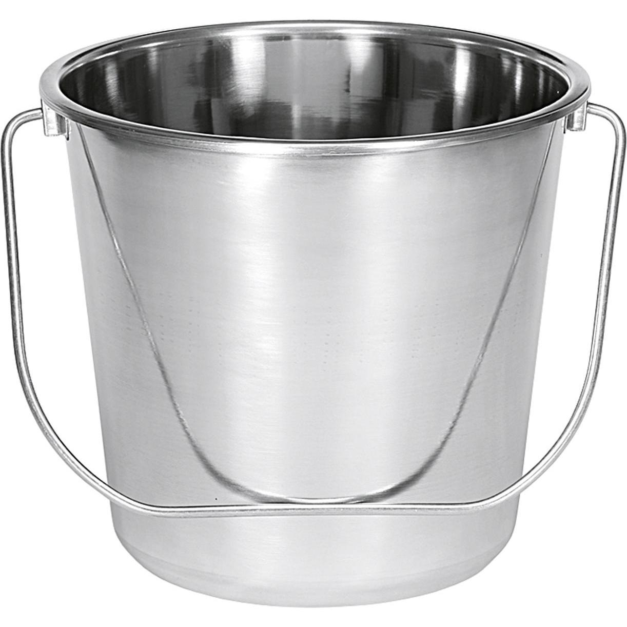 Krüger Eimer 8 l Edelstahl, Reinigungsutensil, Silber
