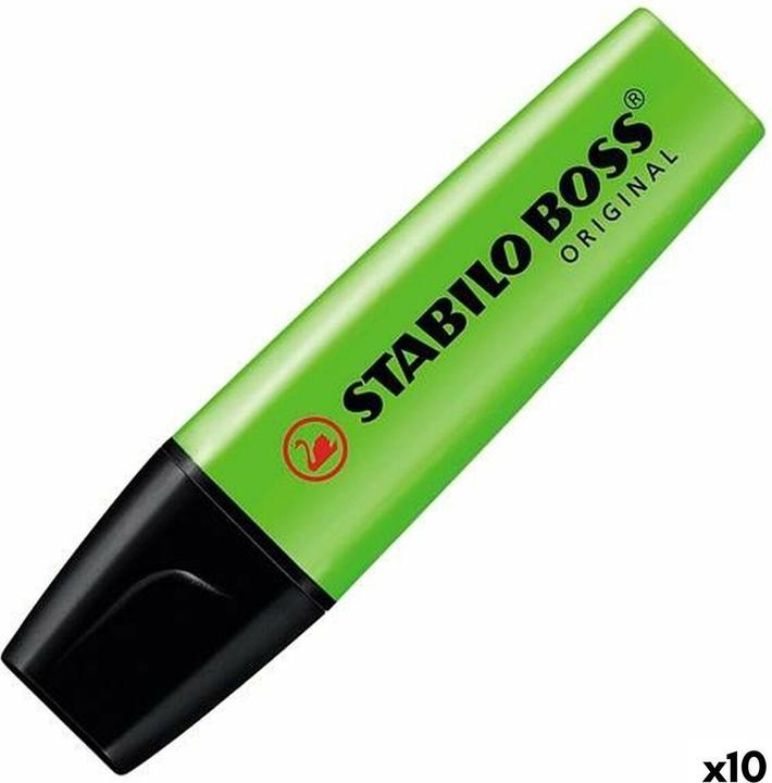 Image du produit STABILO Highlighter Boss Original (Jaune-vert, 5 mm, 10 x)