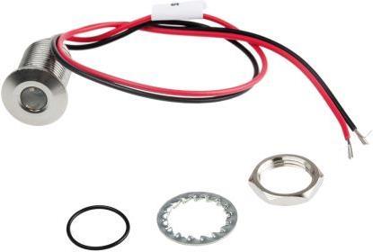 Produktbild RS PRO 10mm 316L stainless steel LED, red 12Vdc