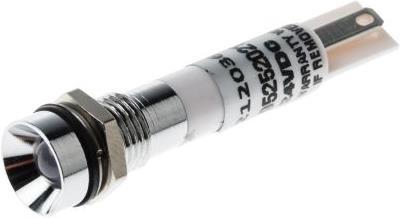 Produktbild RS PRO LED weiß SUN 24Vac/dc 8mm chrom innen