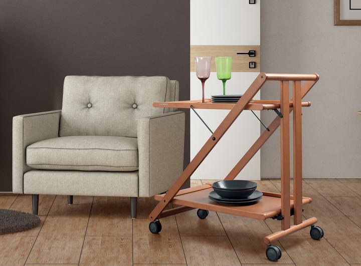 Actual product image Foppapedretti Walnut Sprint Trolley