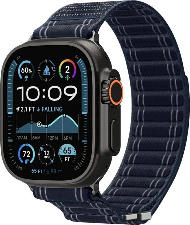 Actual product image Spigen WBF0 Apple Watch (44/45mm) / Watch 10/11 (46mm) / Ultra (49mm) Band Navy (Fabric, Nylon, Plastic)