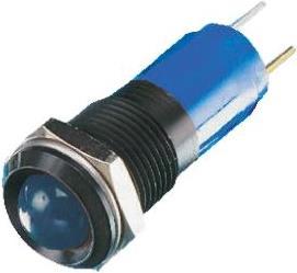 Produktbild RS PRO LED erhaben 14mm schwarz 24Vdc blau
