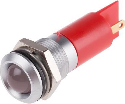 Produktbild RS PRO LED vorst 14mm satin 24VAC/DC HC rot
