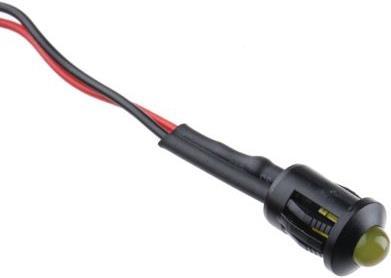 Produktbild RS PRO LED vorst. 8mm schwarz 24VDC gelb